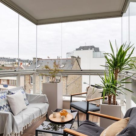 L'Air - Elegant 2 Chambres Avec Loggia Dans Residence De Haut Standing Rennes Exterior foto